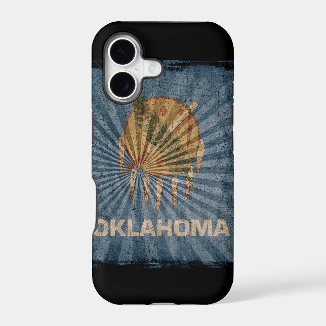 Iphone 5 Case with state flag of Oklahoma (Back)