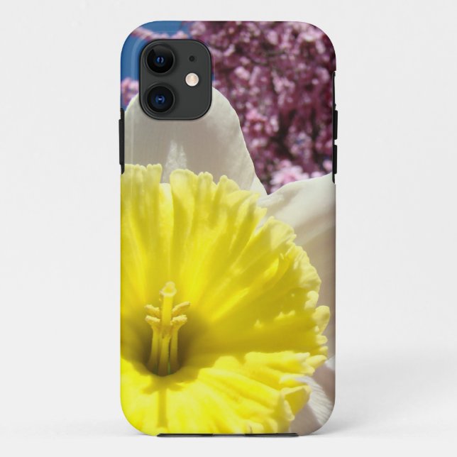 iPhone 5 cases Spring Pink Blossoms Daffodils (Back)