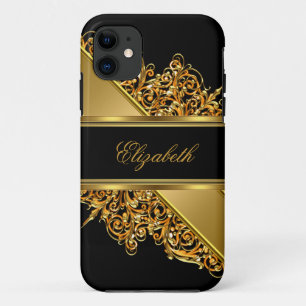 iPhone 5 Elegant Classy Gold Lace iPhone 11 Case