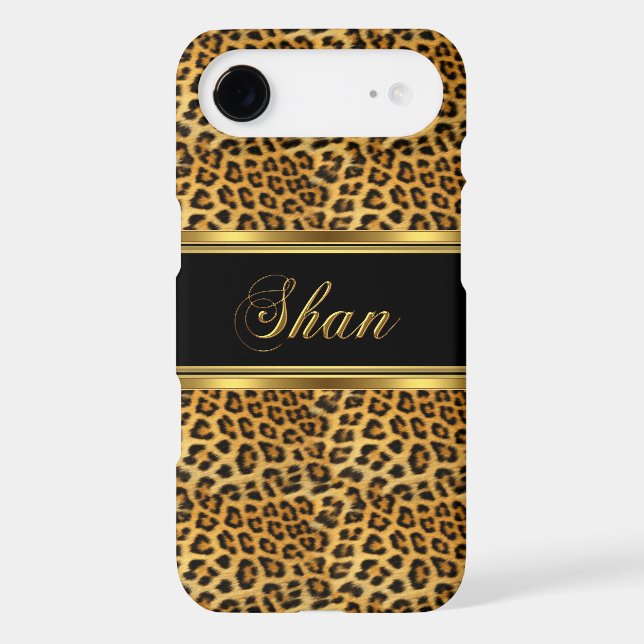 iPhone 5 Elegant Classy Gold Leopard Case-Mate iPhone Case (Back)