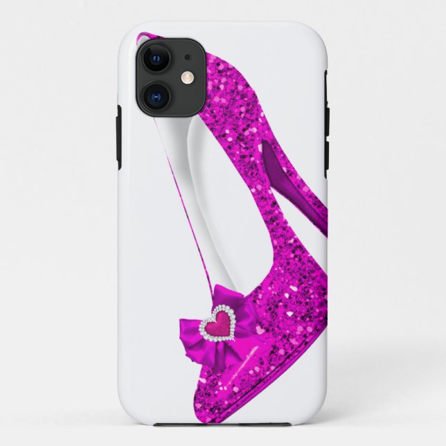 iPhone 5 Hot Pink High Heel Shoe Case-Mate iPhone Case (Back)