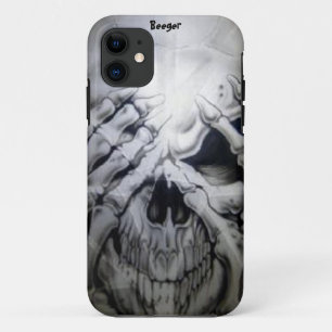 Iphone 5 ID - Peek-a-BOO Skull iPhone 11 Case