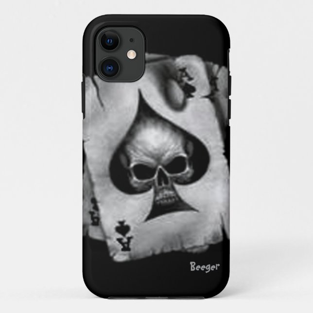 Iphone 5 ID - Skull of Spades Case-Mate iPhone Case (Back)