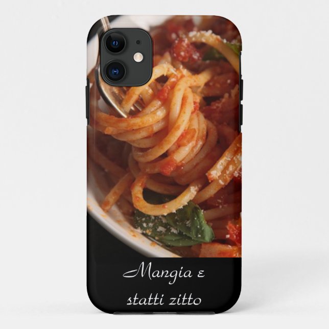 iPhone 5 Italian Mangia e statti zitto  Pasta case (Back)