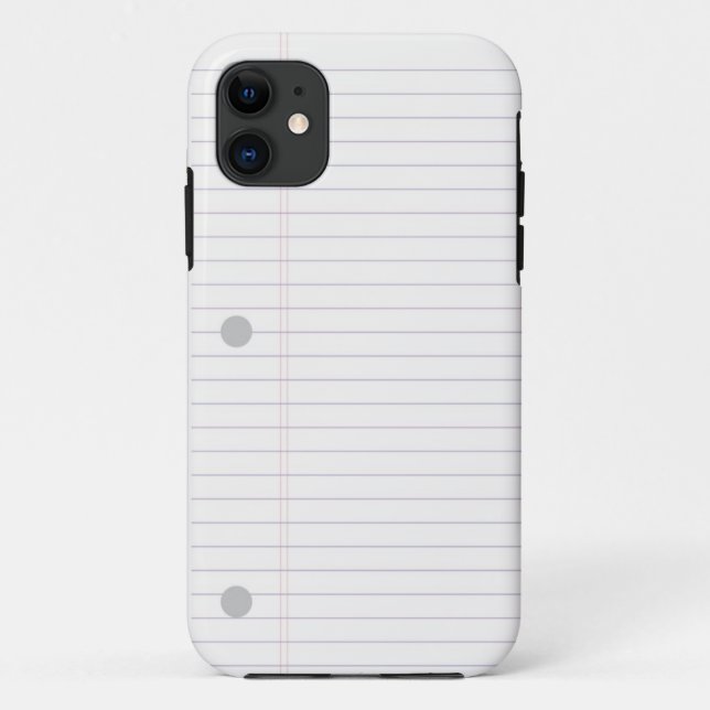 IPhone 5 Lined Notebook Paper Cover (Back)