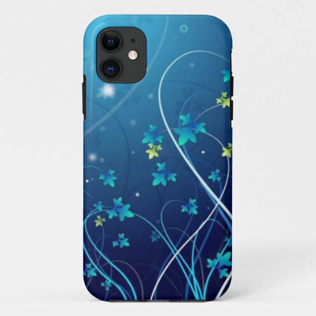 iphone 5 Ocean Blue Flowers case (Back)
