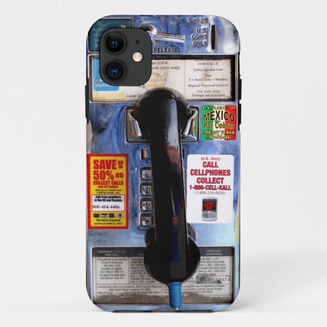 iPhone 5 Payphone Case Retro Old School Design (Back)
