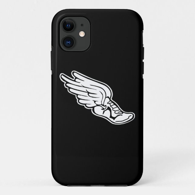 iPhone 5 Track Logo White on Black Case-Mate iPhone Case (Back)