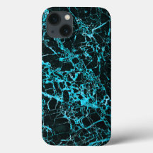 iPhone 6/6s (Battery Case) - Black & Teal Marble,