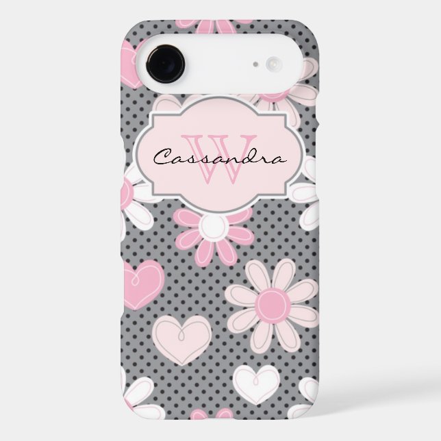 iPhone 6 Case | Daisies | Polka Dots | Hearts (Back)