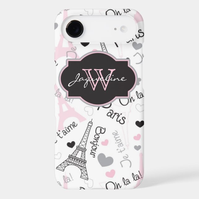 iPhone 6 Case | Paris | Eiffel Tower | Hearts (Back)
