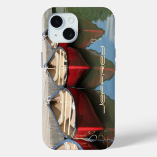 iPhone 6 Case Red Canoes & Reflections, Rugged