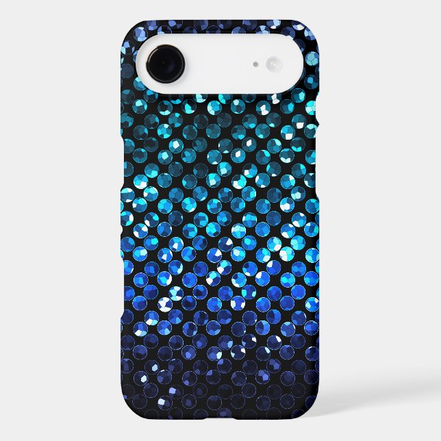 iPhone 6 Case Slim Blue Crystal Bling Strass (Back)