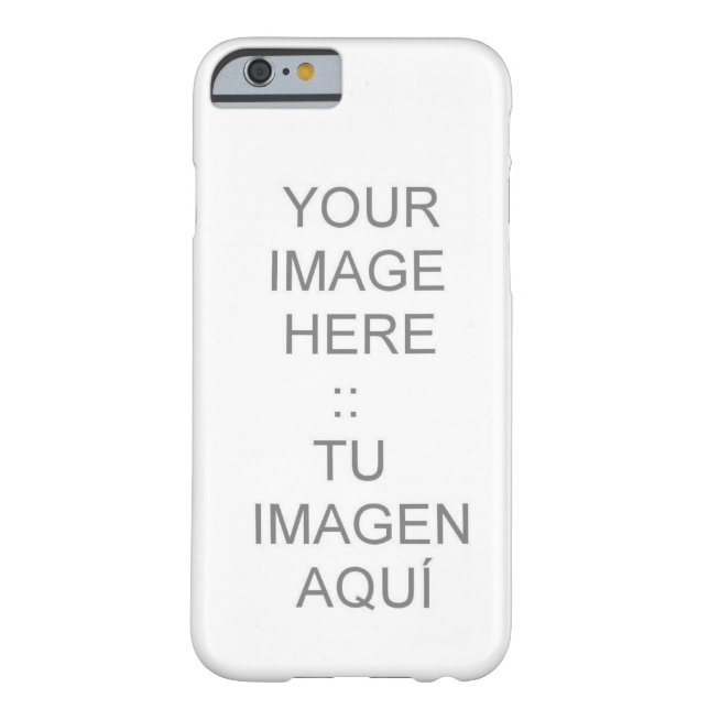 iPhone 6 case with Customisable Barely There (Back)