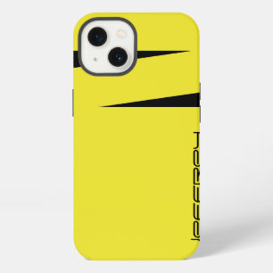 iPhone 6 Case Yellow and Black Stripe on Stripe