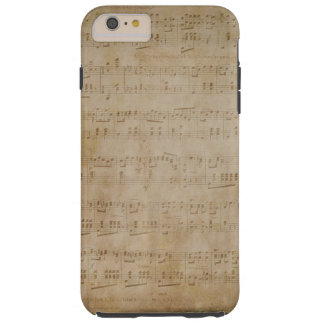 iPhone 6 Plus - Case - Antique Music Paper