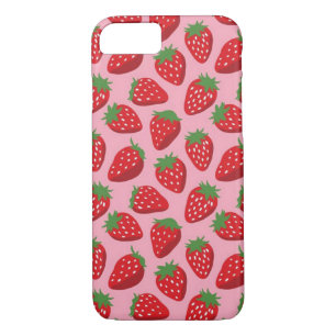 Iphone 7/8 barely there case, strawberries pink iPhone 8/7 case
