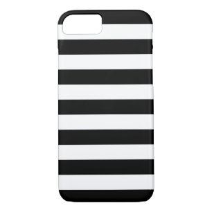 iPhone 7 Case - Black and White Bold Stripes