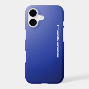 iPhone 7 Case, Blue Gradient & White, Personalised