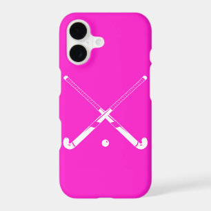 iPhone 7 case Field Hockey Silhouette Pink