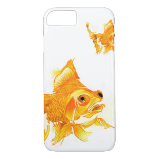 iPhone 7 Case: Goldfish Drawing iPhone 8/7 Case