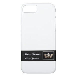 iPhone 7 Case Pageant Crown & Custom Name