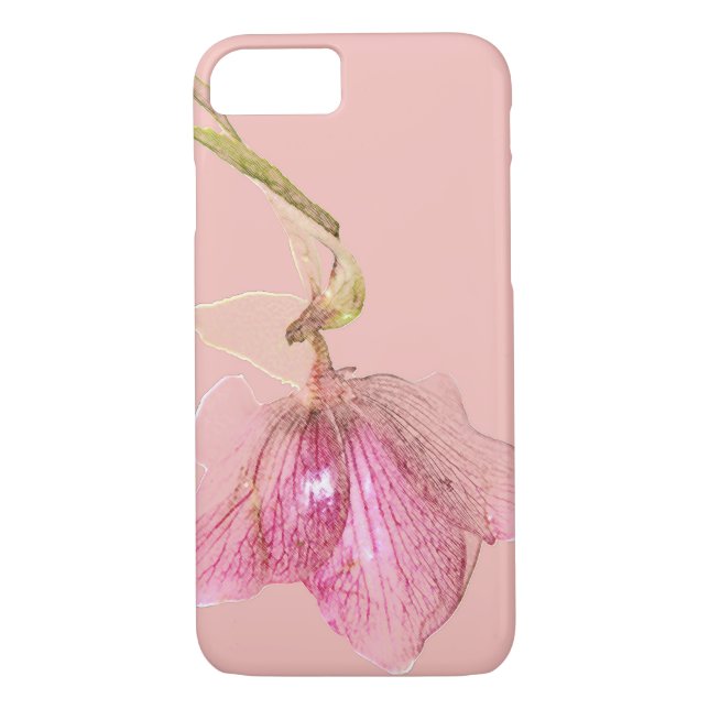 iPhone 7 Case Pink Flower Design (Back)