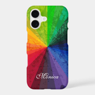 iPhone 7 Case   Rainbow Stripes   Personalised