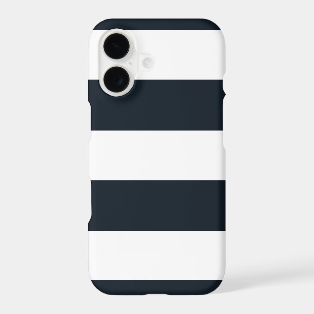 iPhone 7 Case Striped Grey & White (Back)