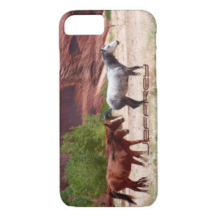 iPhone 7 Case Three Horses Roaming in Canyon