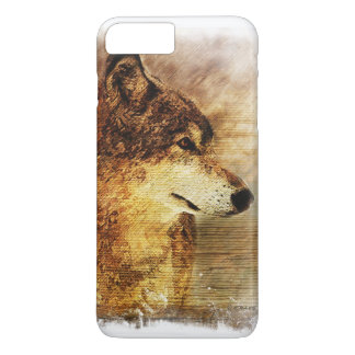 iPhone 7 Case with a Timber Wolf painting