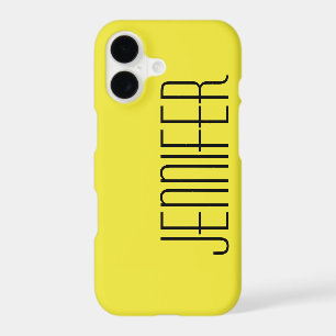 iPhone 7 Case, Yellow, Personalised