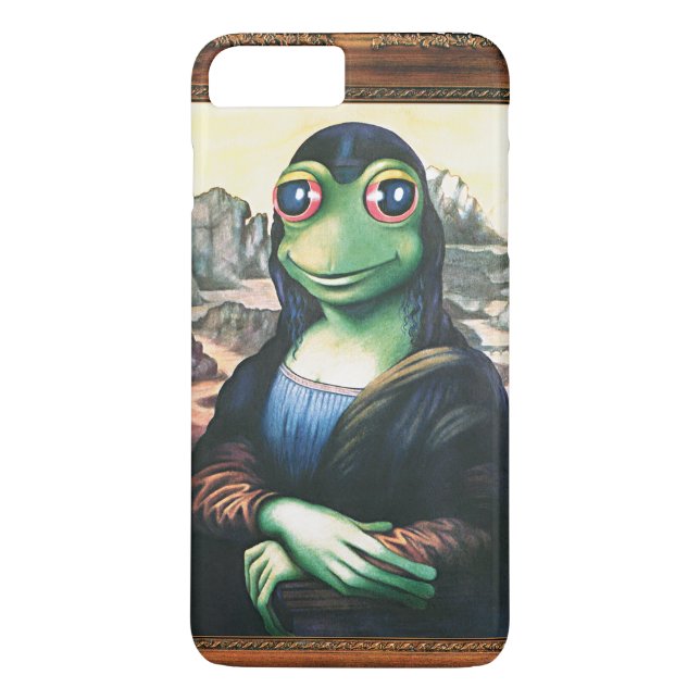 iPhone 7 plus case Mona Lisa Frog (Back)