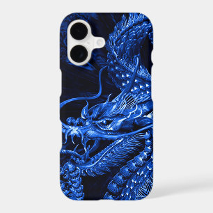 iPhone Blue Chinese Dragon Art Case
