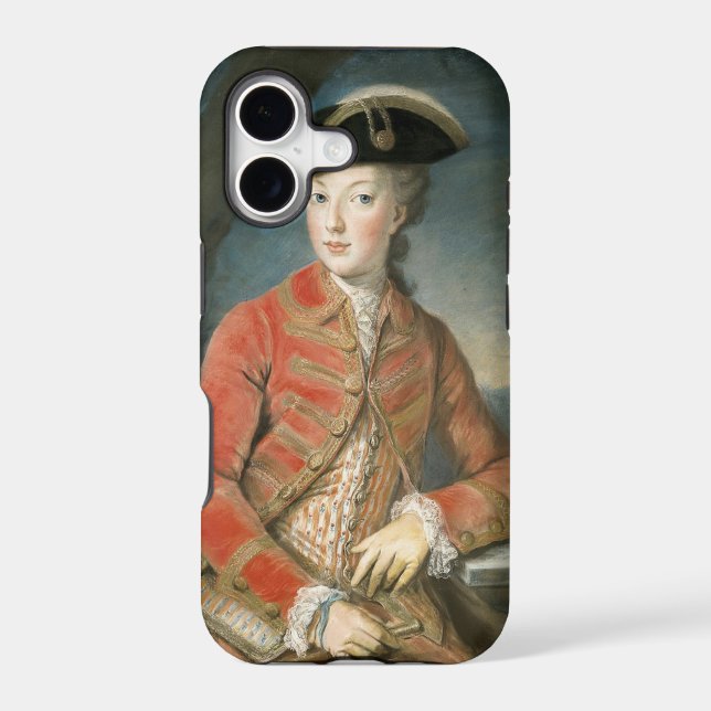 iPhone Case 17 Marie Antoinette hunting attire  (Back)