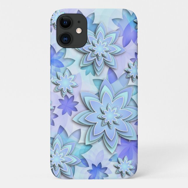iPhone Case abstract lotus flowers (Back)