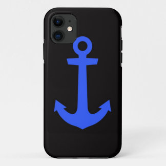 iPhone case Anchor  black & blue