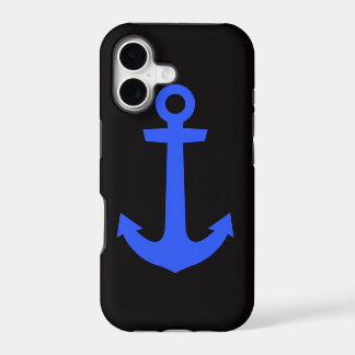 iPhone case Anchor black & blue