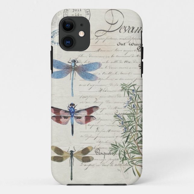 iPhone Case - Dragonfly Design (Back)