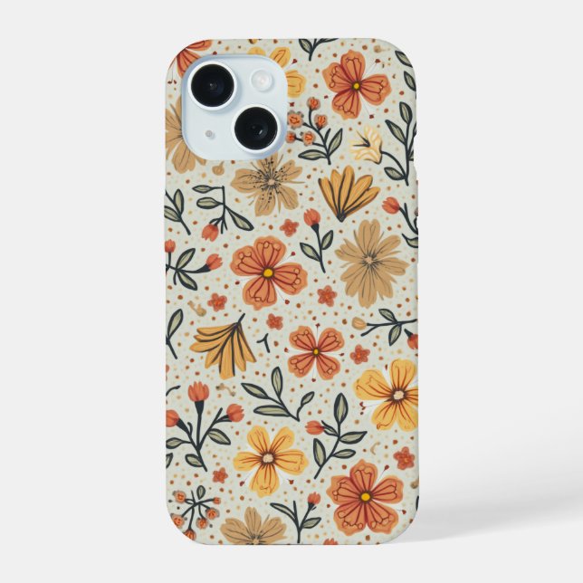iphone case(flower) 15 case (Back)