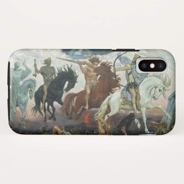 iPhone Case Four Horsemen of Apocalypse Vasnetsov (Back (Horizontal))