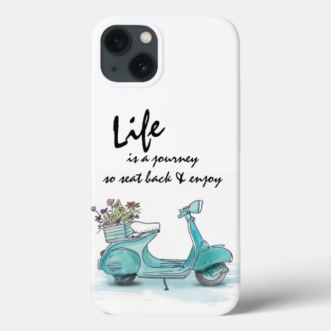 iPhone Case - French Scooter Life is a journey (Back)