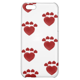 iphone case - heart paw prints
