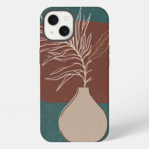 iPhone case in green and brown colours