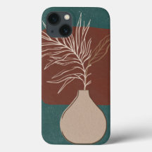 iPhone case in green and brown colours 