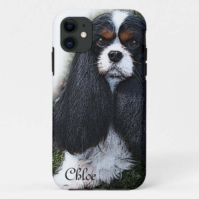 iPhone case, king charles cavalier spaniel, iPhone Case-Mate iPhone Case (Back)