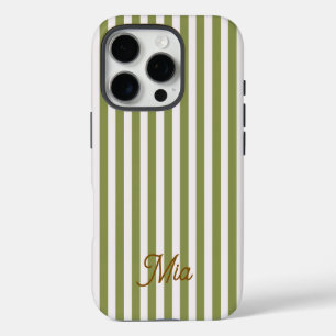iPhone Case Personalised Striped Custom Name