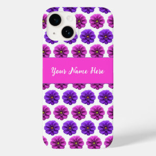 Iphone Case - Pink and Purple Flowers