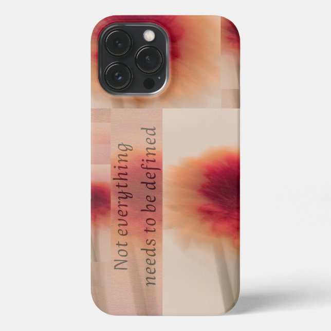 iPhone Case | Soft Floral Quote Aesthetic (Back)
