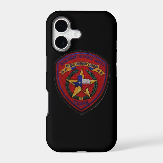 Iphone Case Texas Highway Patrol Patch (Back)